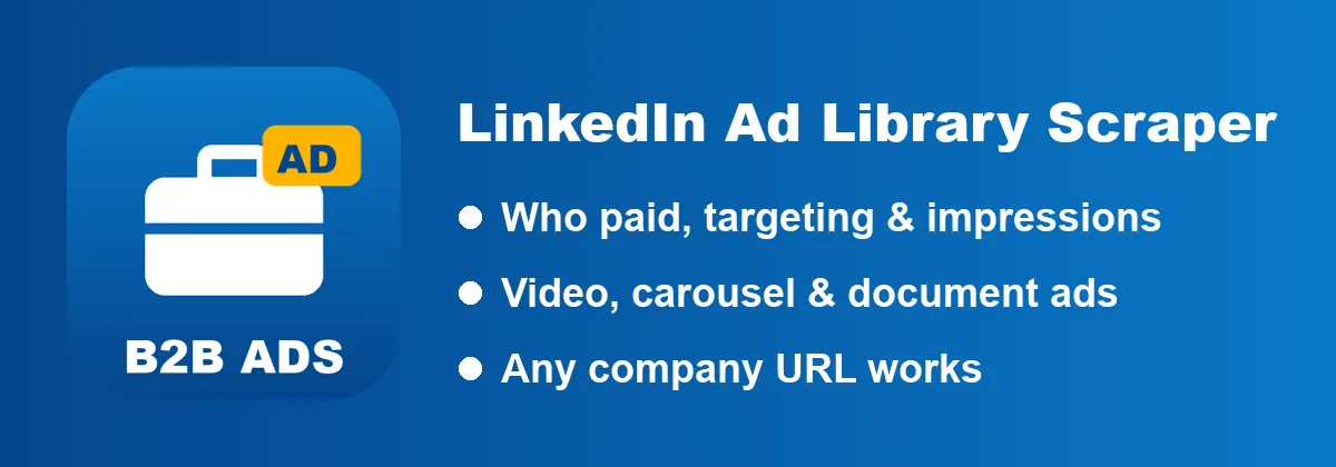 LinkedIn Ad Library Scraper