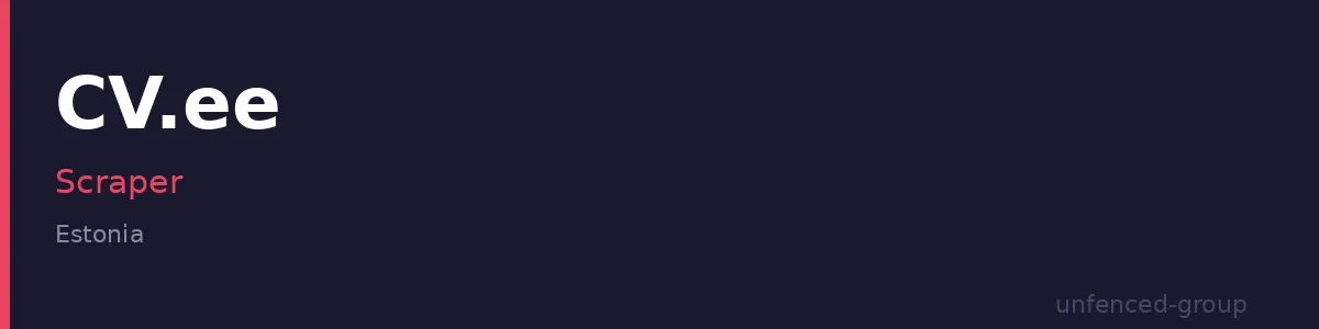 CV.ee Scraper
