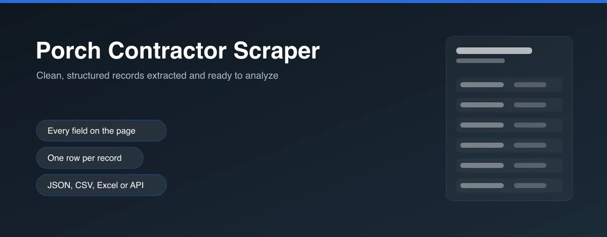 Porch Contractor Scraper hero