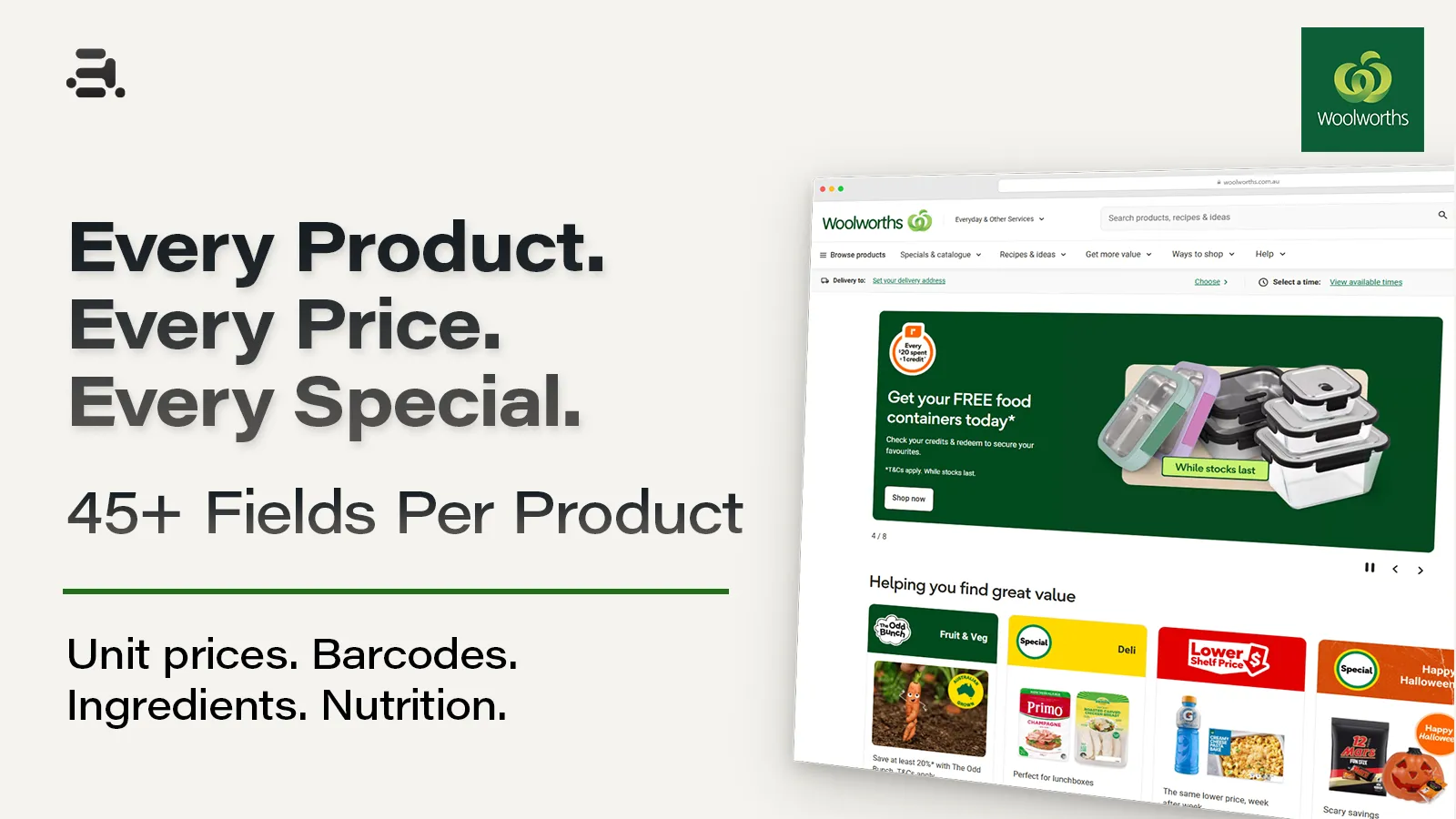 Woolworths AU Product & Price Scraper