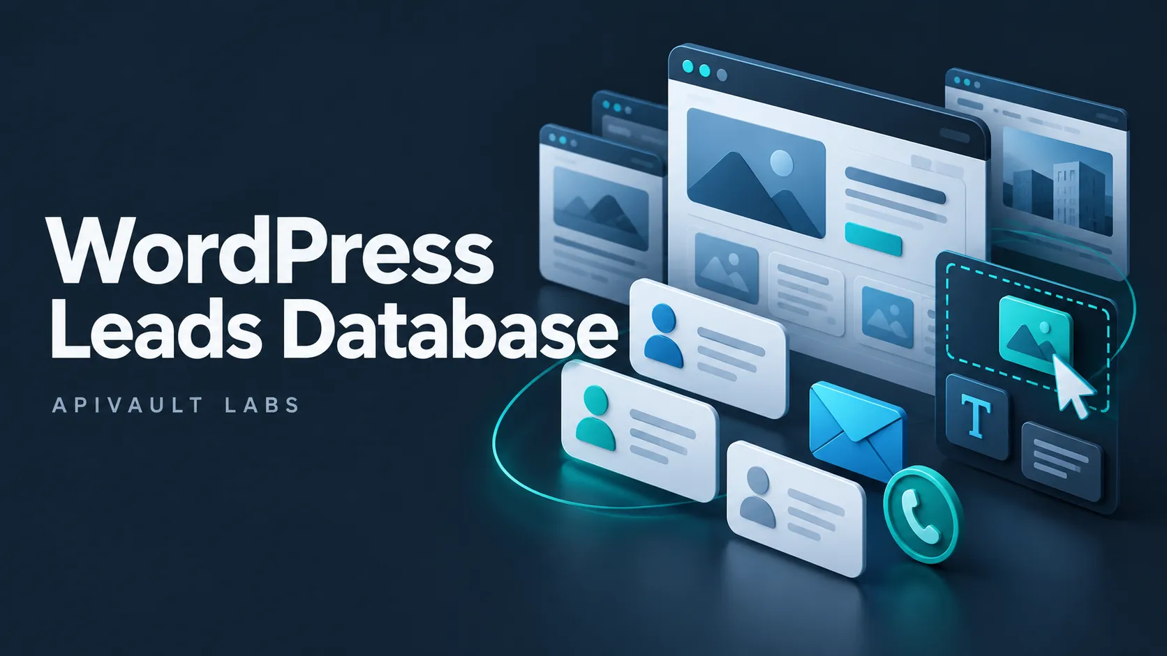 WordPress Leads Database — indexed website contacts