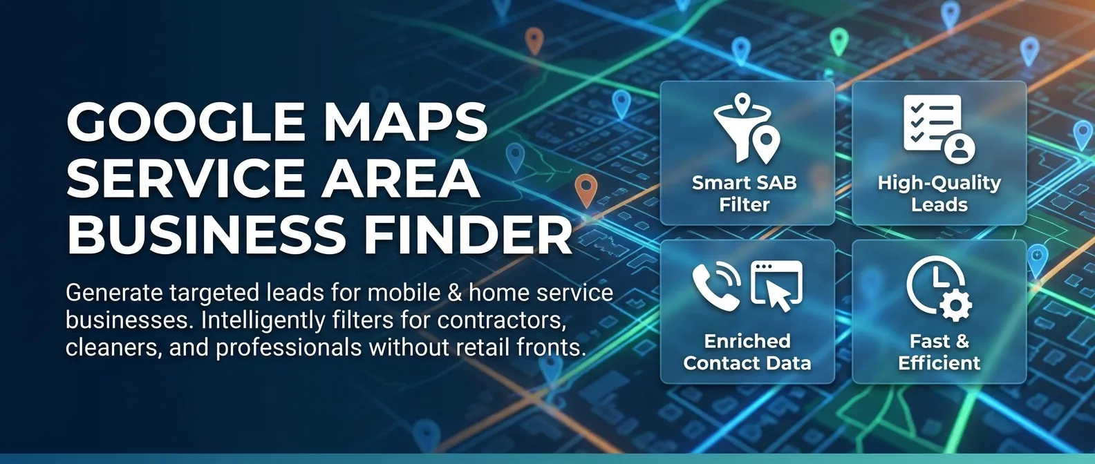 Google Maps Service Area Business Finder
