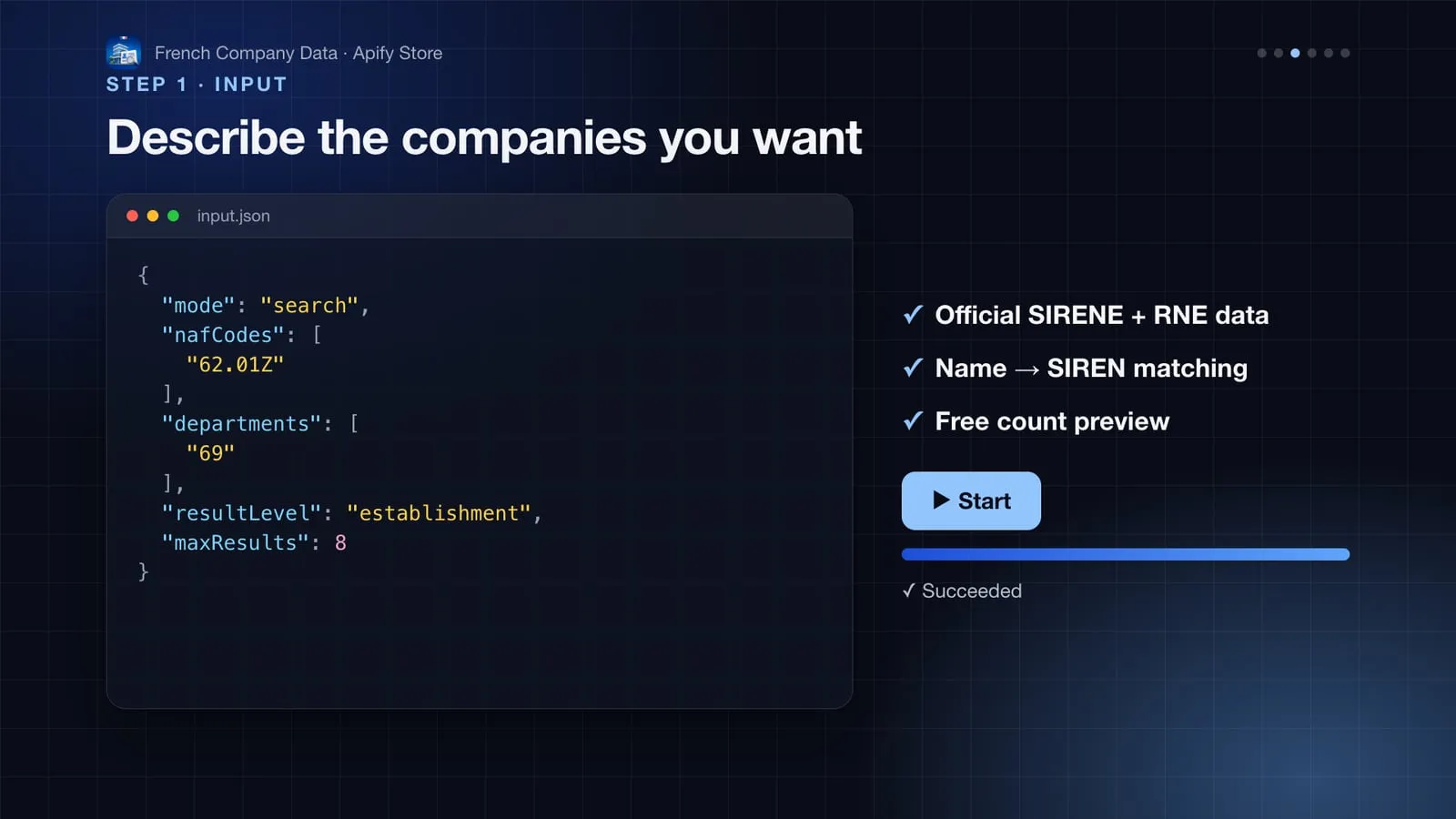 Input example