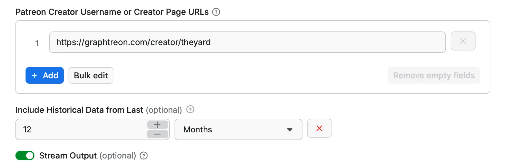Scraper Sample Input