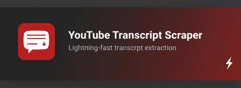 YouTube Transcript Scraper