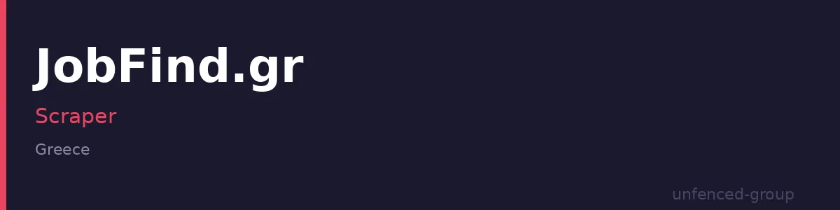 JobFind.gr Scraper