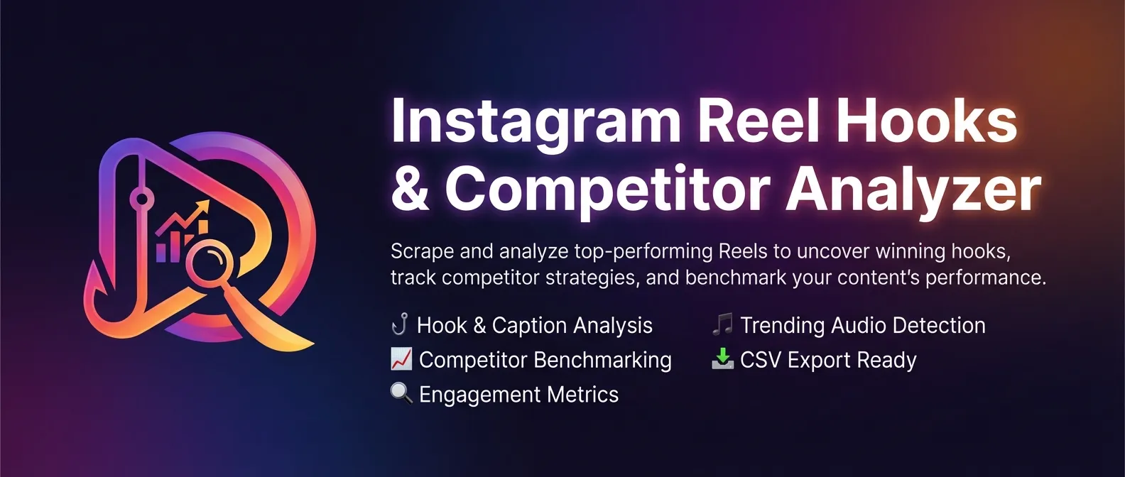Instagram Reel Hooks & Competitor Analyzer