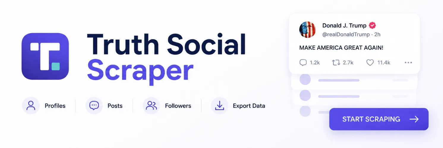 Truth Social Account Details Banner