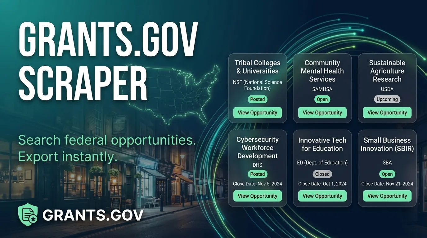Grants Gov Opportunities