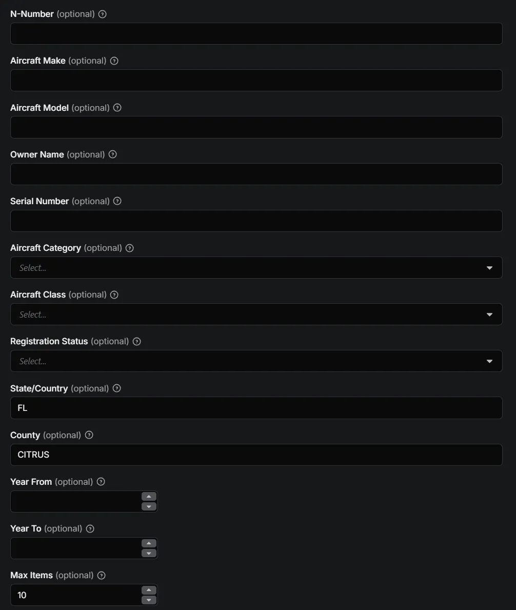 Input Configuration