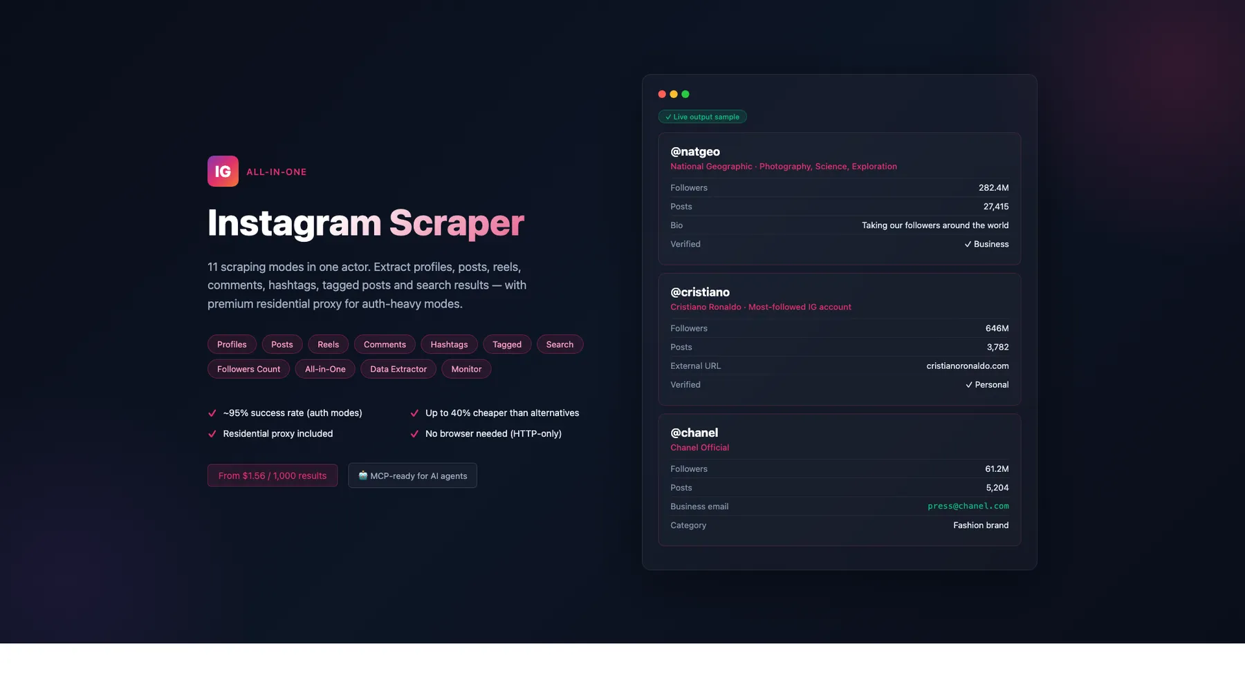 All-in-One Instagram Scraper