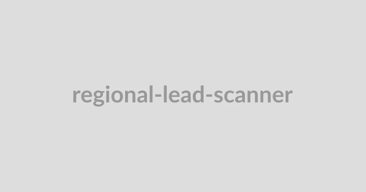 regional-lead-scanner cover