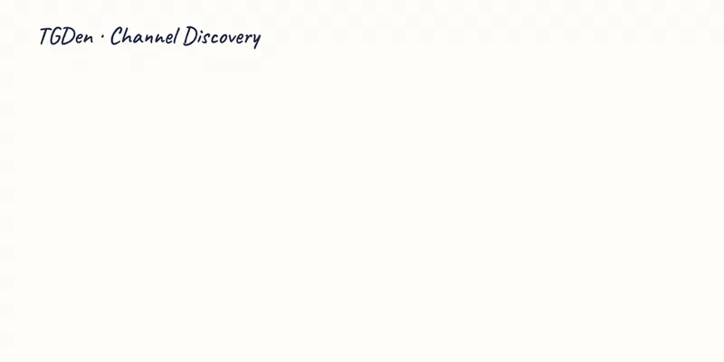 TGDen Channel Discovery: a topic goes in, channels with their audience come out