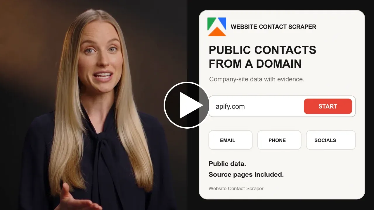 Website Contact Extractor — watch the 7-second product demo