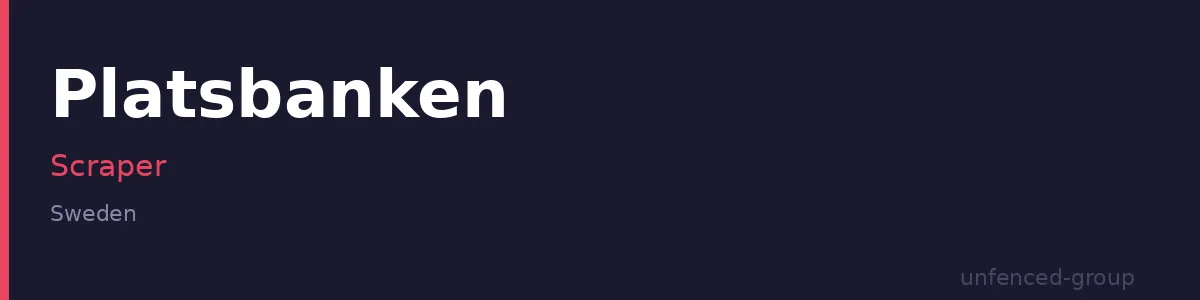 Platsbanken Scraper