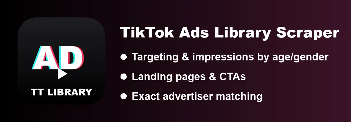 TikTok Ads Library Scraper