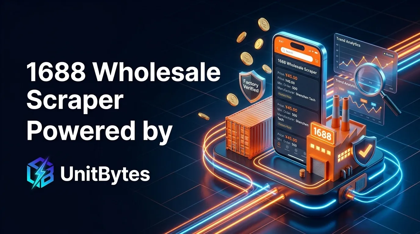 1688 Wholesale Factory Supplier Scraper API by UnitBytes