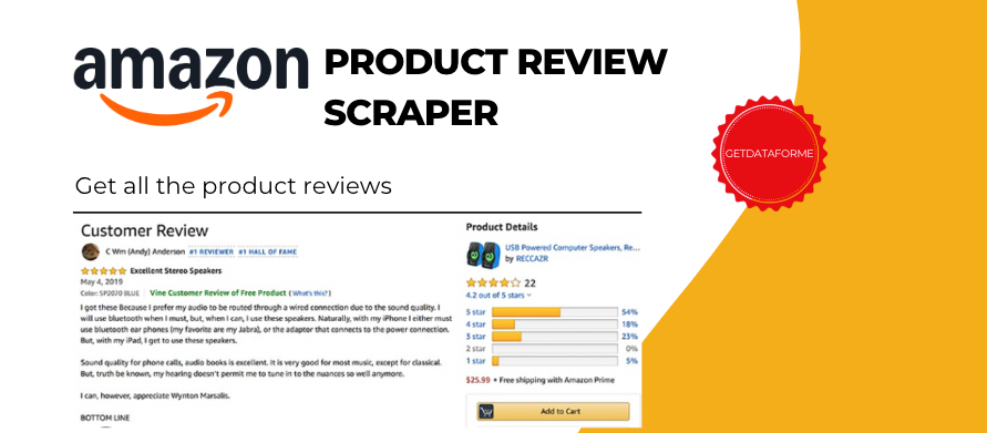 amazon product reviews scraper