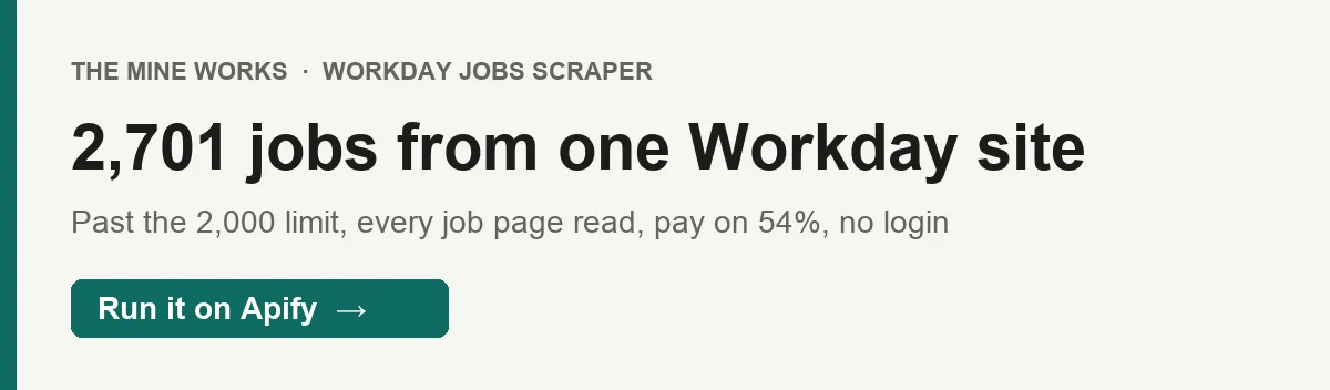 2,701 NVIDIA jobs from one Workday site in 32 minutes, past the 2,000 limit