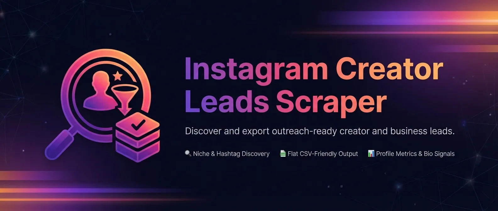 Instagram Creator Leads Scraper