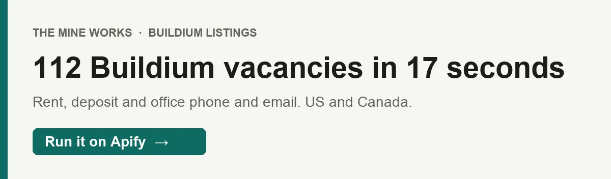 112 Buildium vacancies in 17 seconds