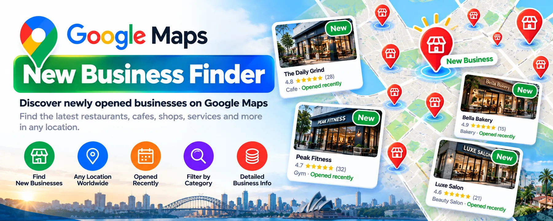 Google Maps New Business Finder