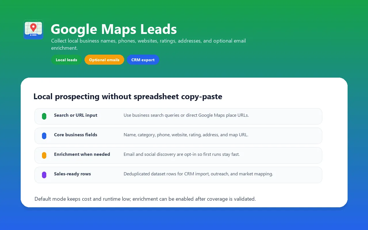 Google Maps Leads Pro — 99% success rate with MX-verified emails