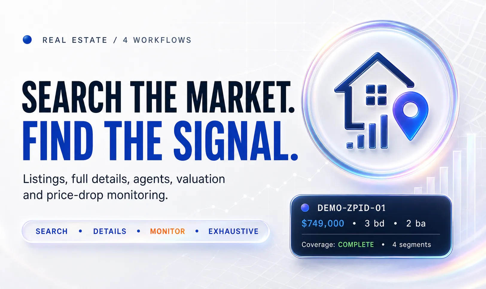 Zillow Scraper — listings, Zestimate and deal analysis