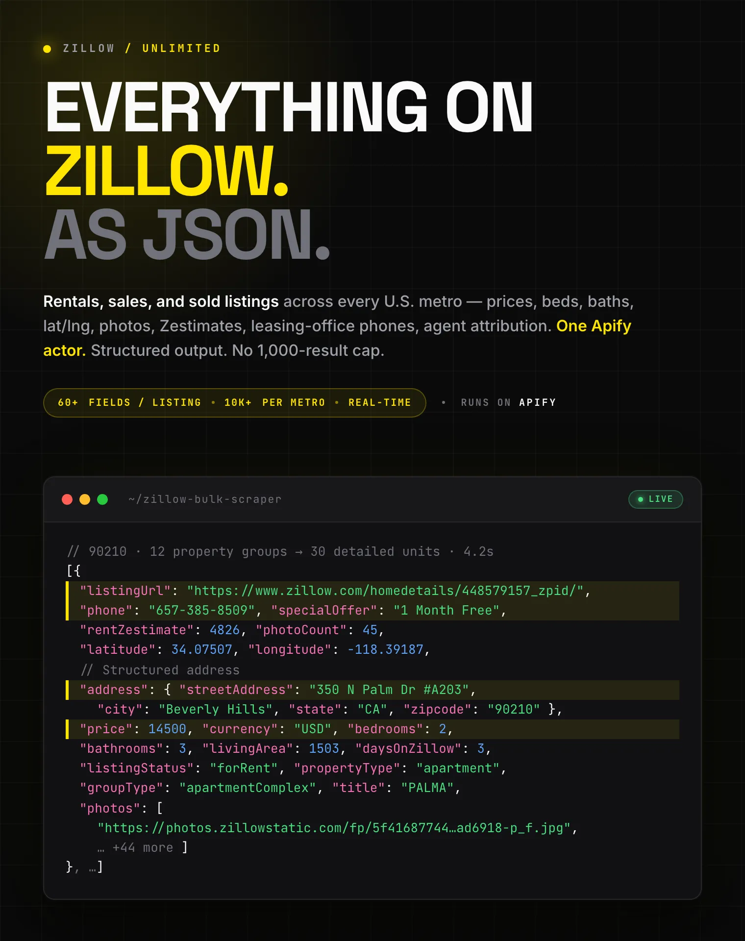 Zillow Bulk Scraper