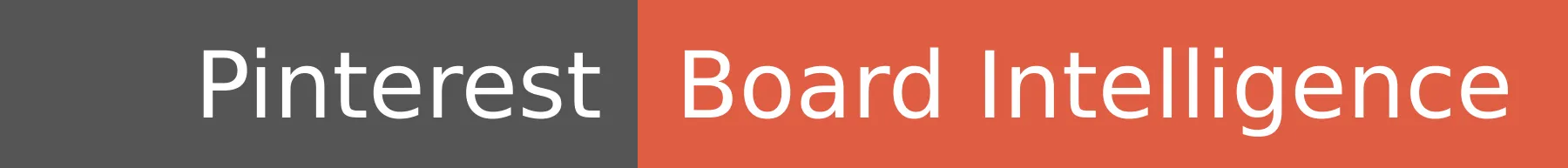 Pinterest Board Intelligence