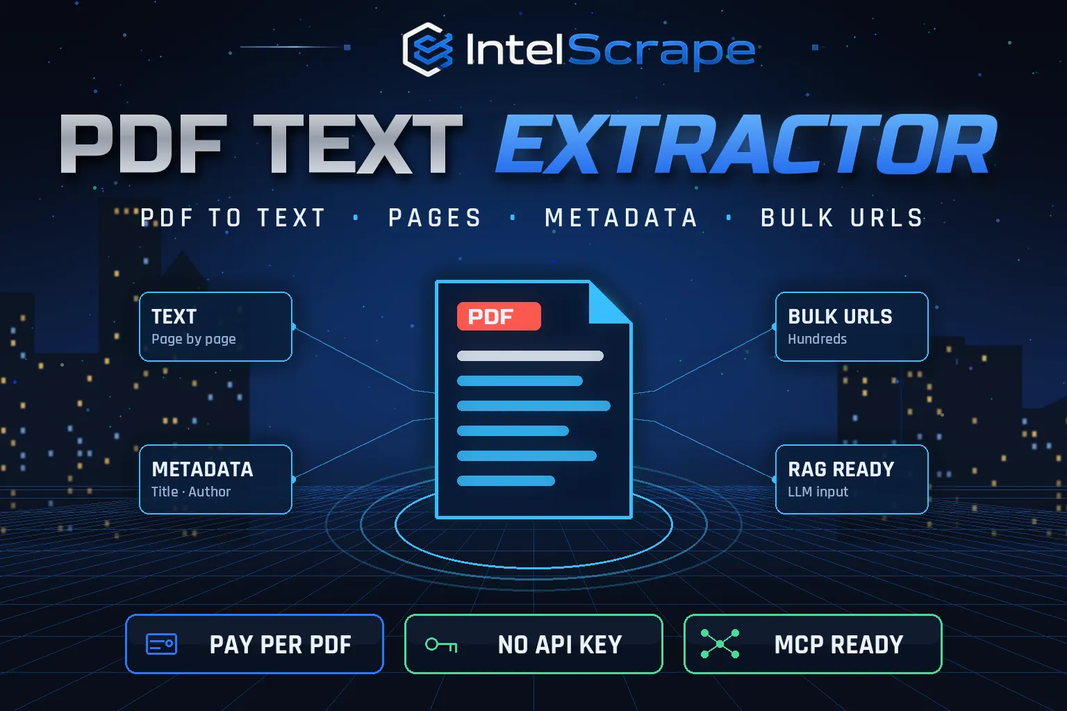 PDF Text Extractor — PDF to Text, Pages & Metadata from URLs