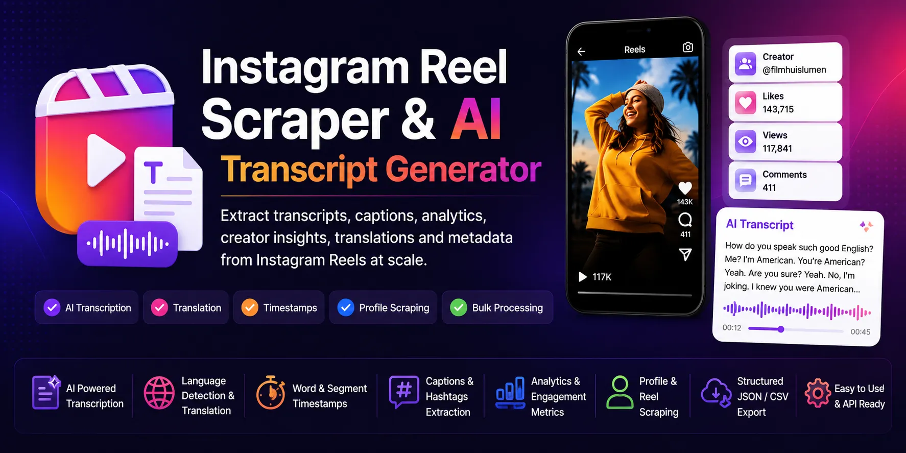 Instagram Reel Scraper Banner