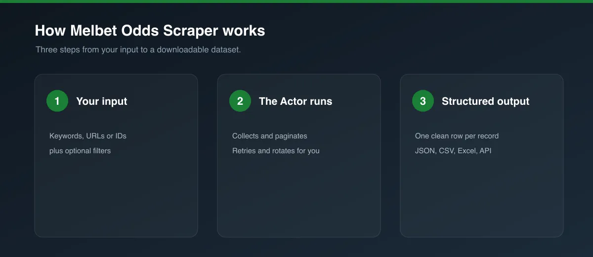 How Melbet Odds Scraper works