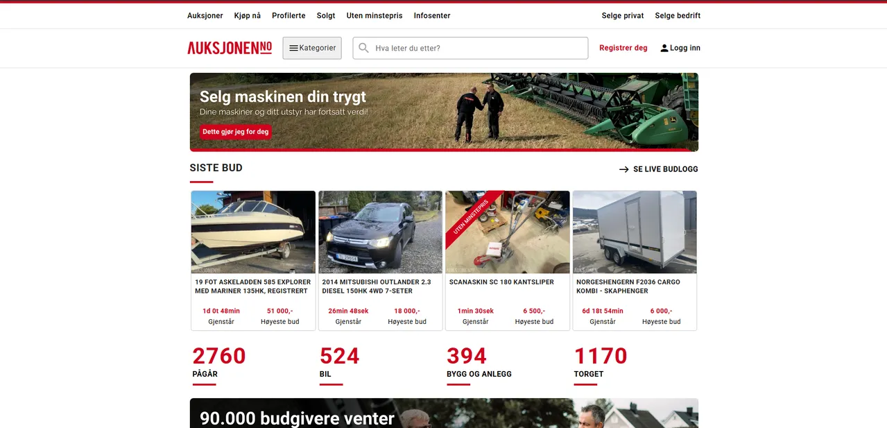 Auksjonen.no Scraper