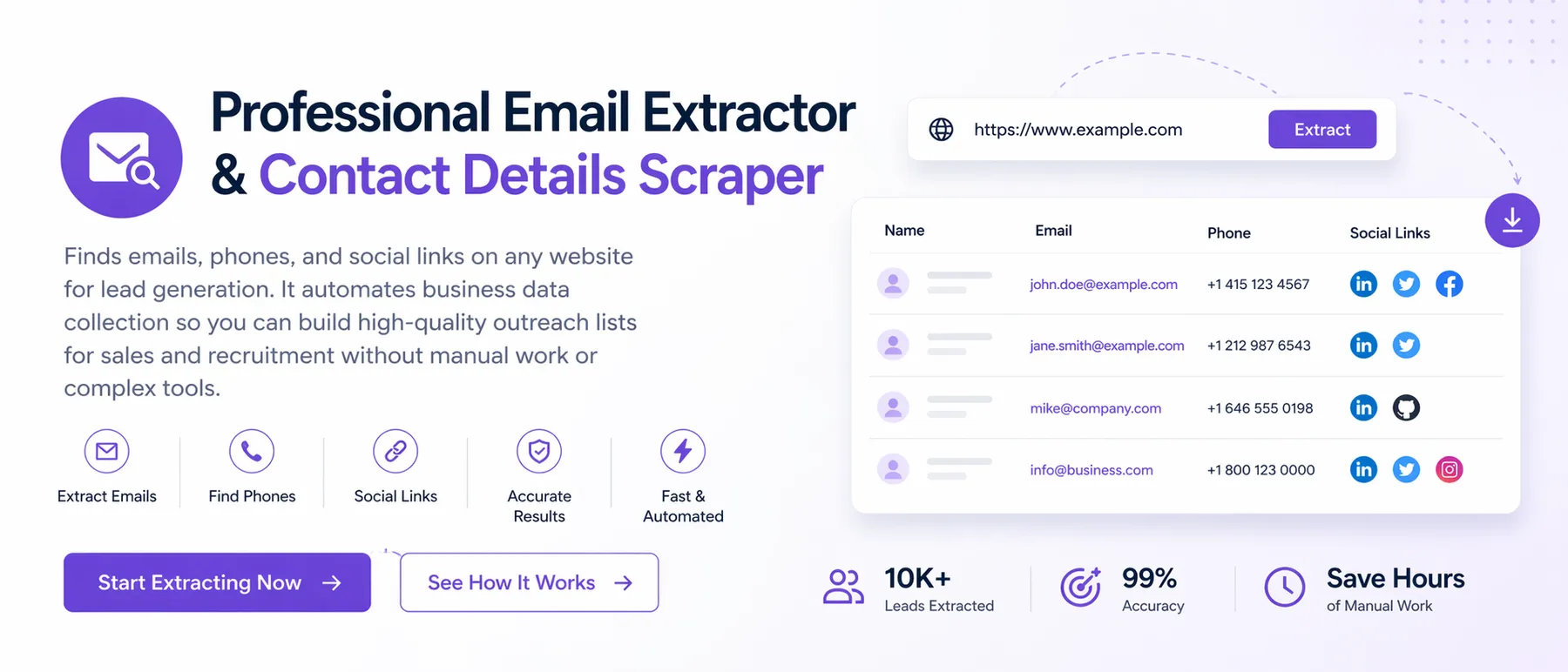 Contact Details Scraper Cover