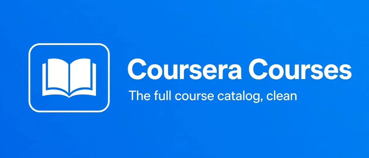 Coursera Courses Catalog Scraper cover