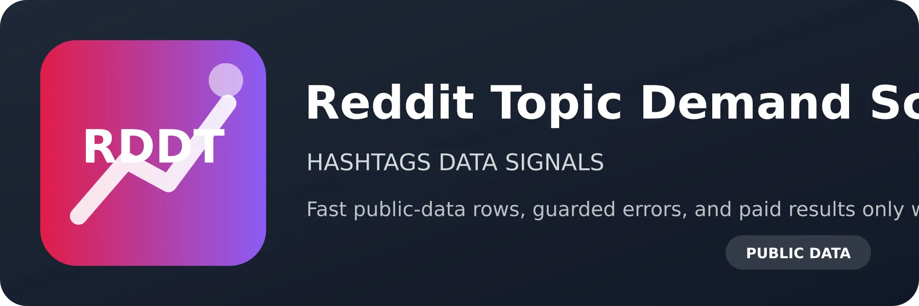 Reddit Topic Demand Scraper logo
