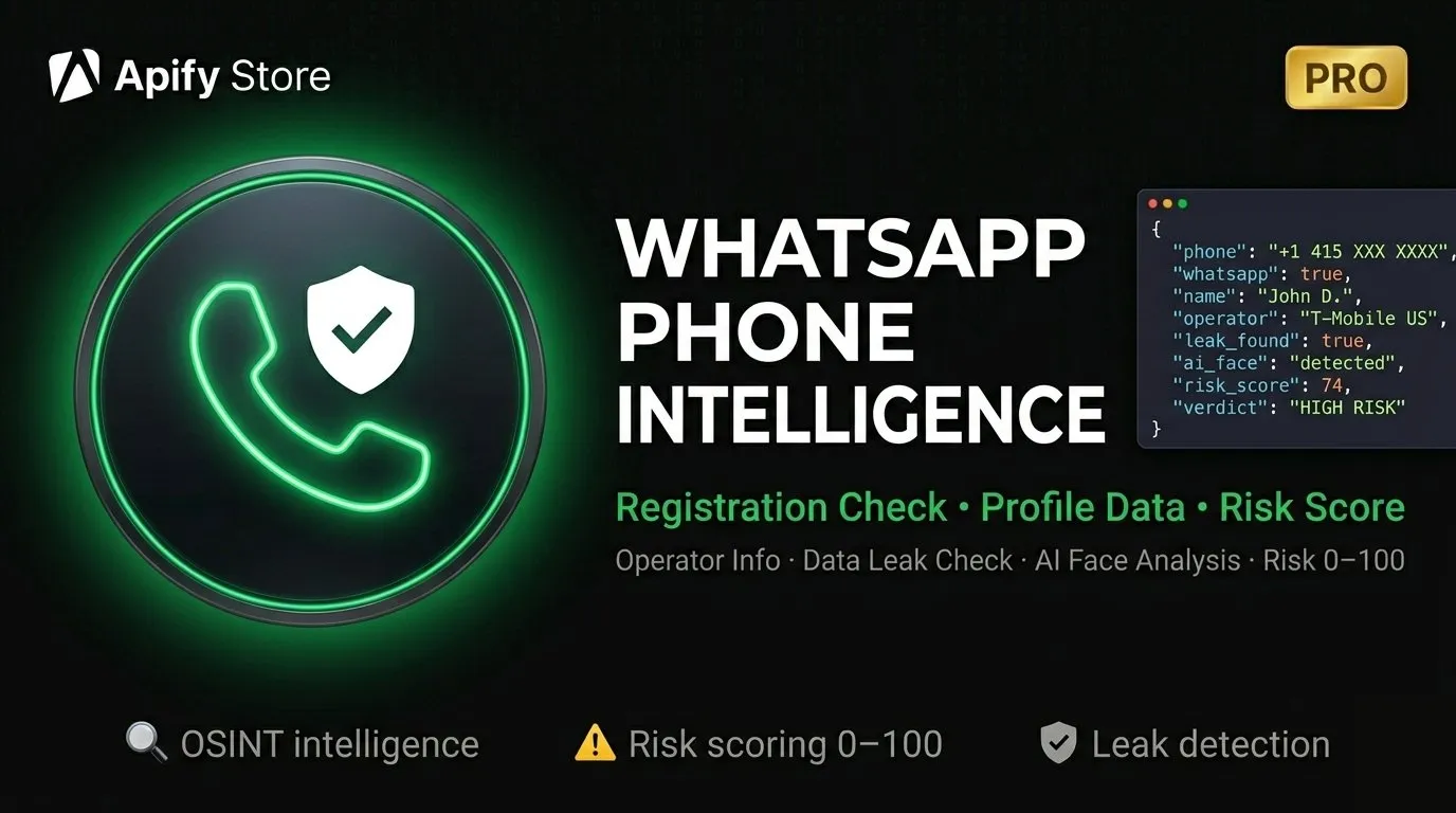 WhatsApp OSINT Phone Lookup
