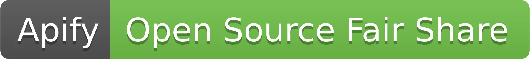 Apify Open Source Fair Share