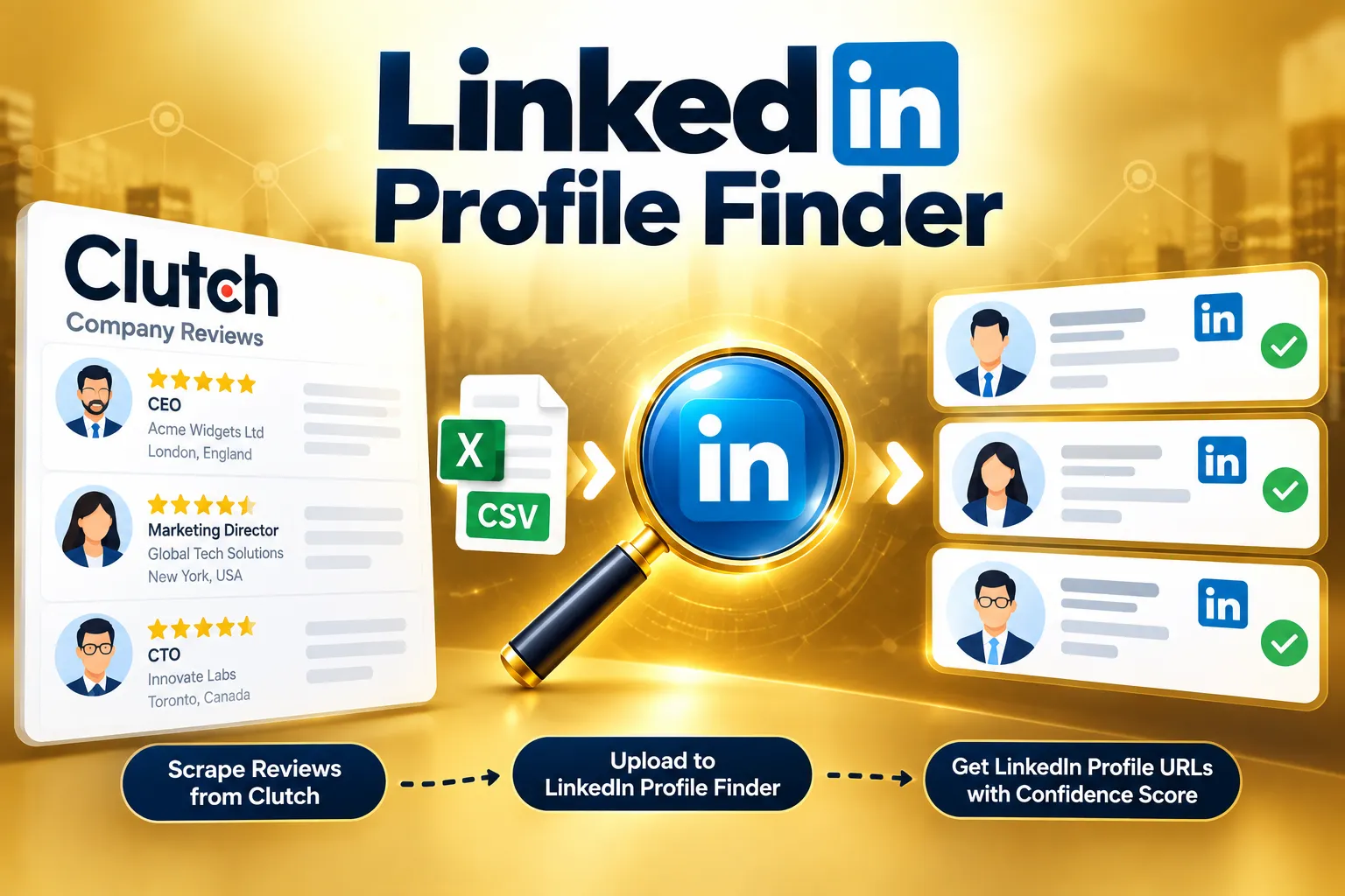 Clutch to LinkedIn Profile Finder