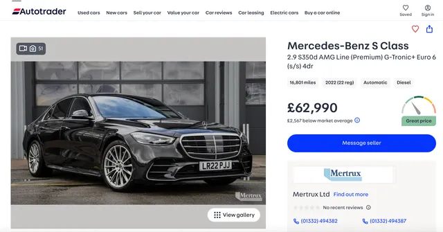 Autotrader UK Scraper - vehicle details