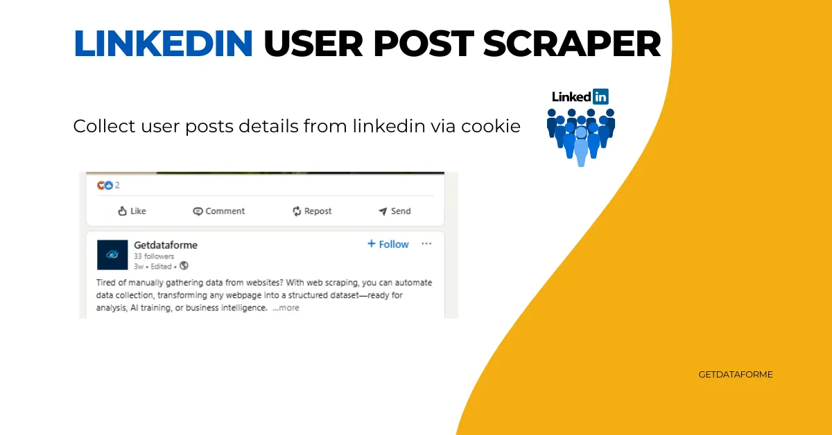 linkedin User Post Scraper banner