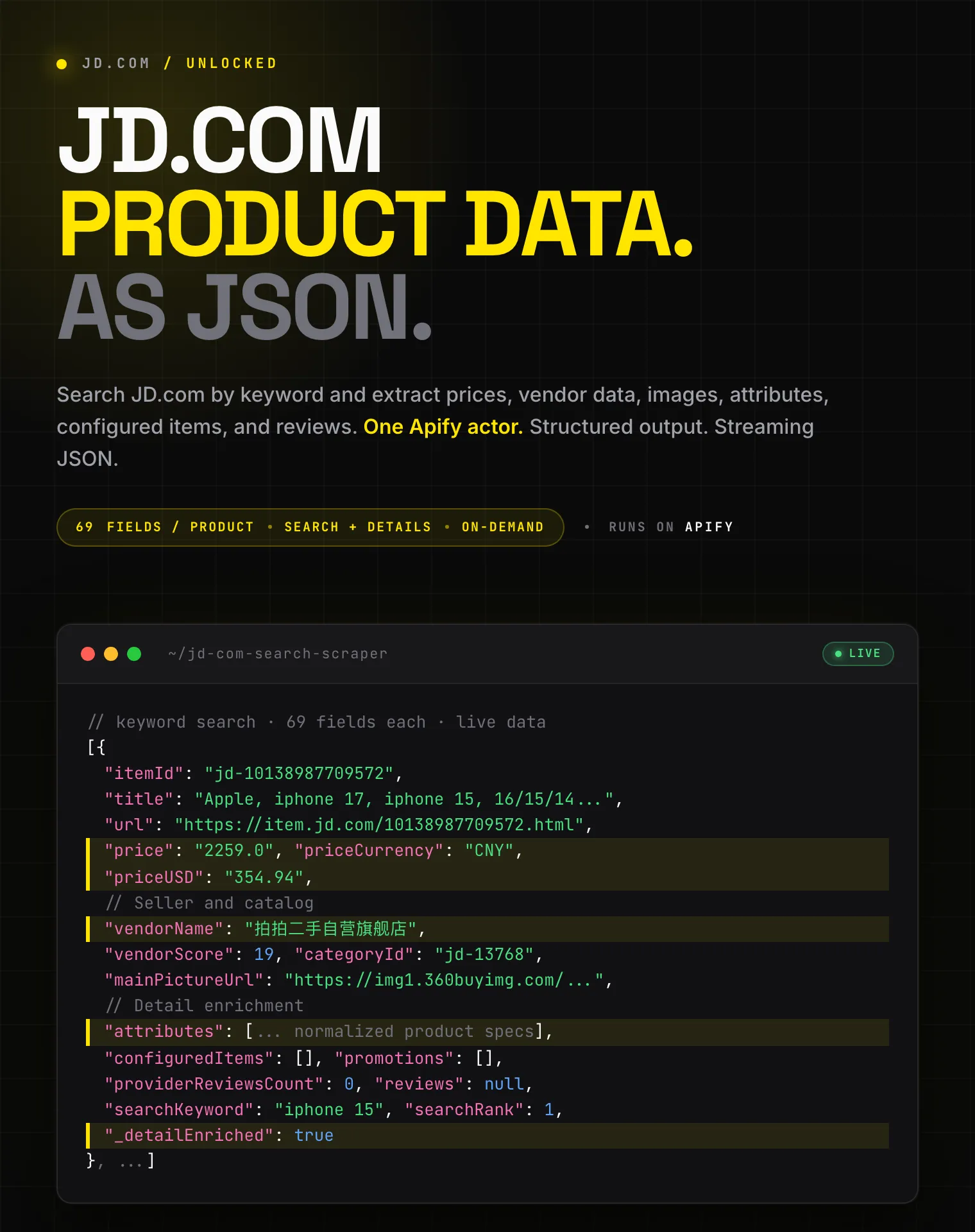 JD.com Product Scraper