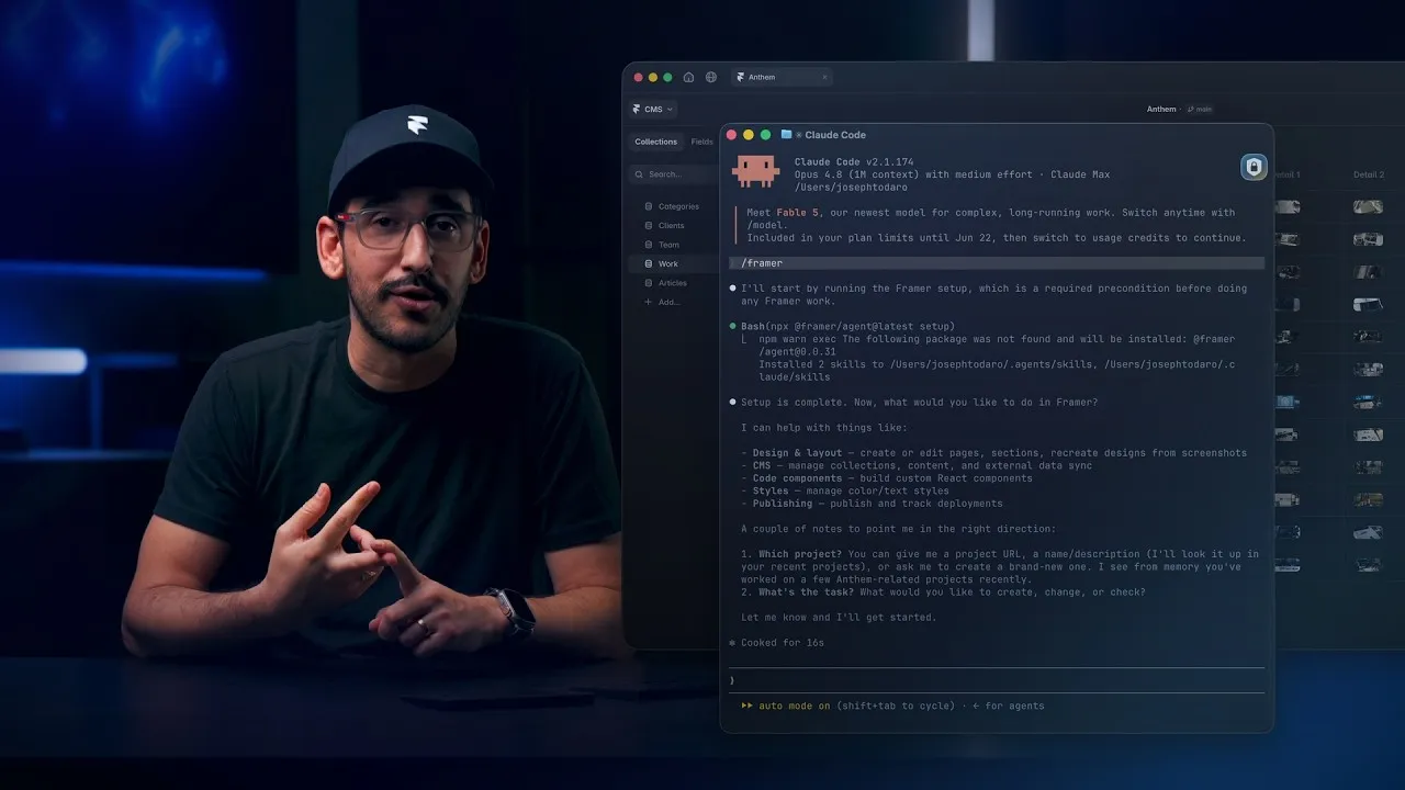 Framer connects Xquik MCP to coding agents