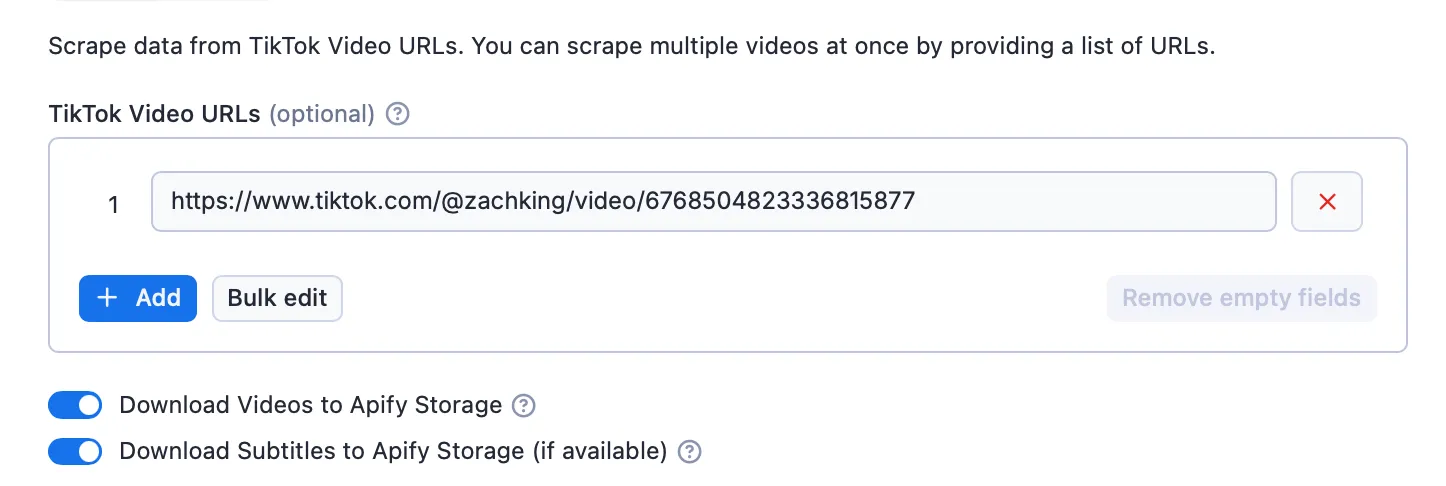 Scraper Sample Input