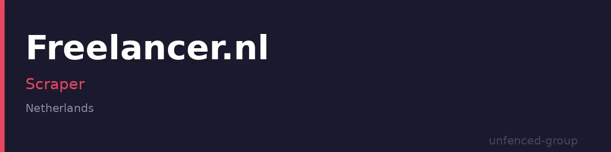 Freelancer.nl Scraper