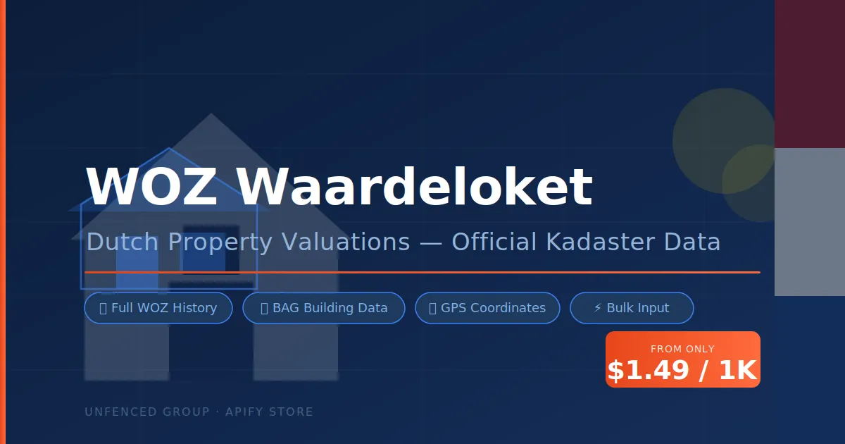 WOZ Waardeloket Scraper