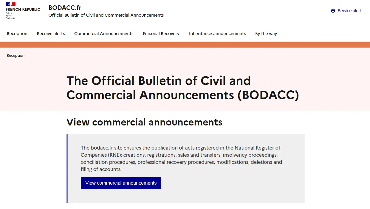 Bodacc.fr French Legal Gazette Scraper