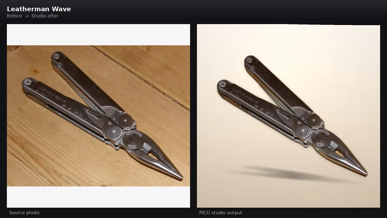 Leatherman before and after