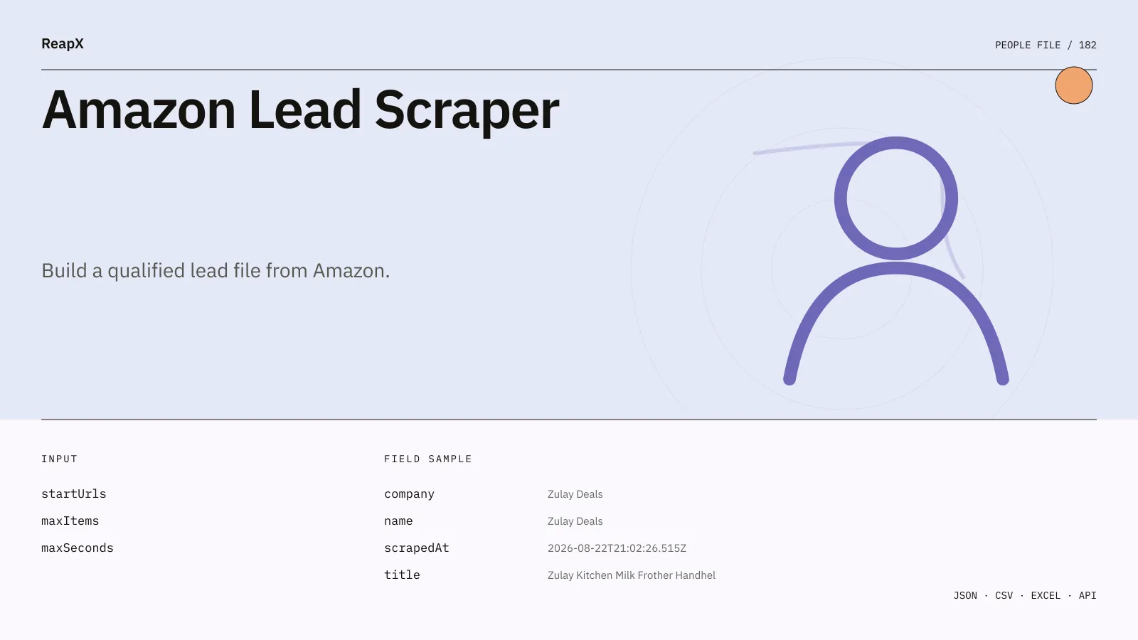 Amazon Lead Scraper interface